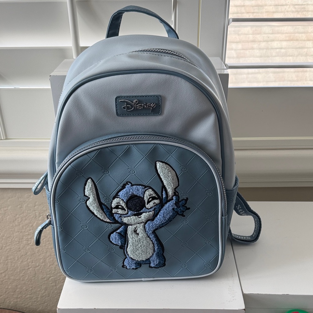 Primark Light Blue Stitch Backpack. NWT - Picture 2 of 8